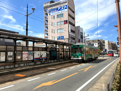 熊本市電健軍線「健軍町」電停