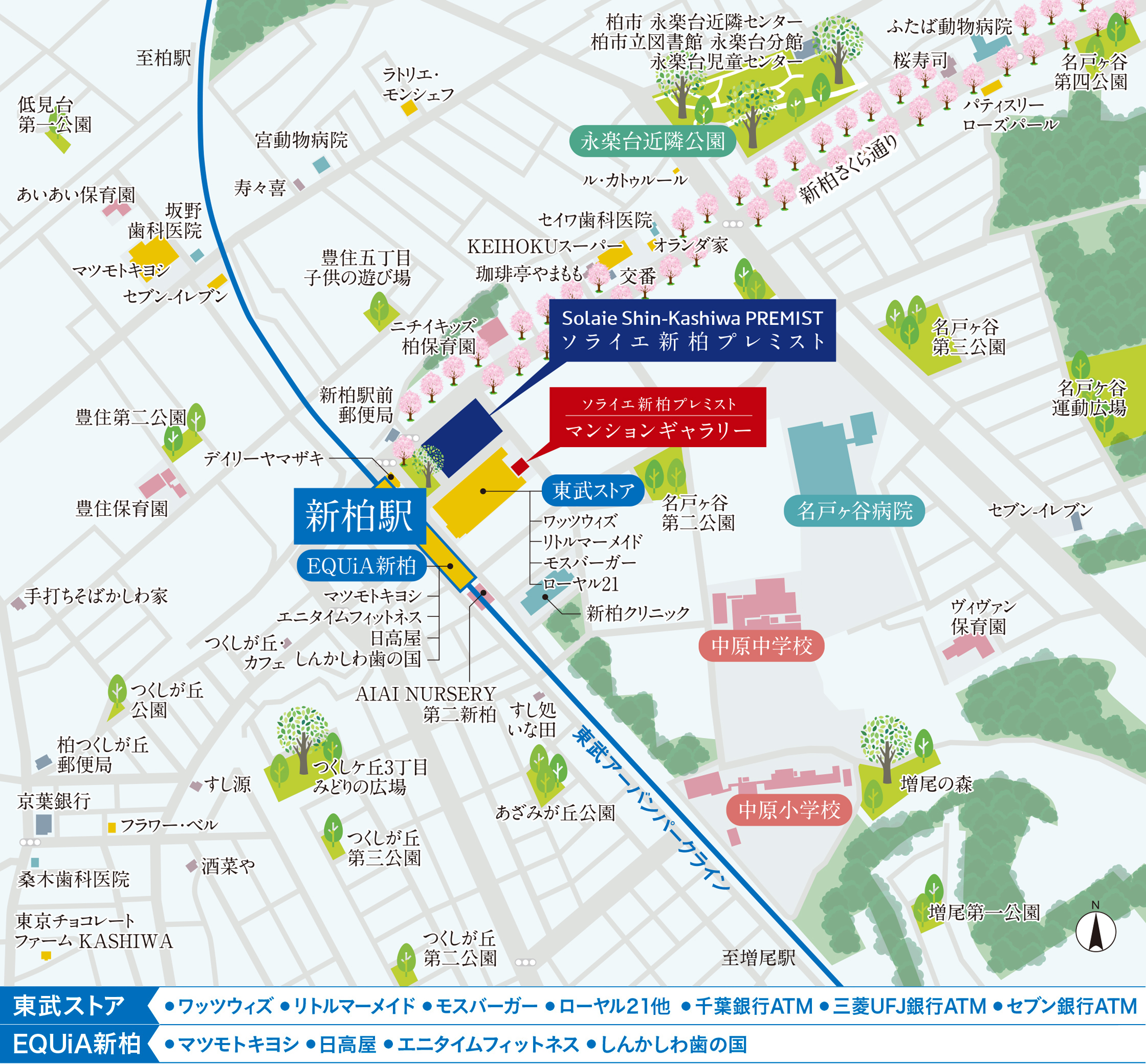 ソライエ新柏プレミスト　現地案内図