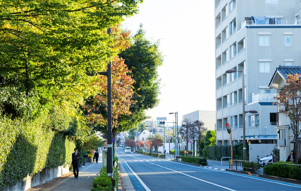 現地周辺の街並み（約630ｍ／徒歩8分）