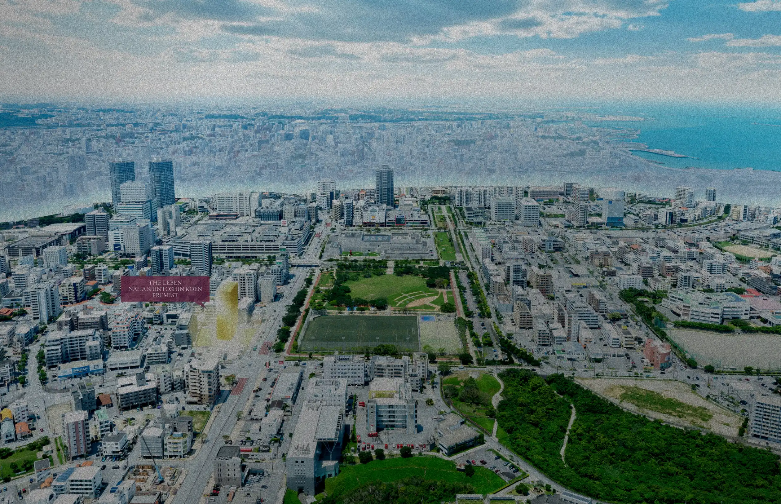 現地周辺の航空写真