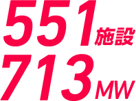 551施設 713MW