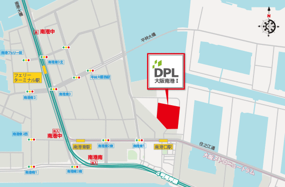 DPL大阪南港Ⅰ地図