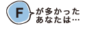 Fが多かったあなたは