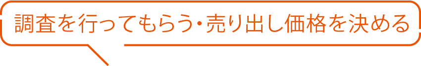 調査を行ってもらう・売り出し価格を決める